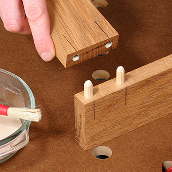 Concealed Dowels